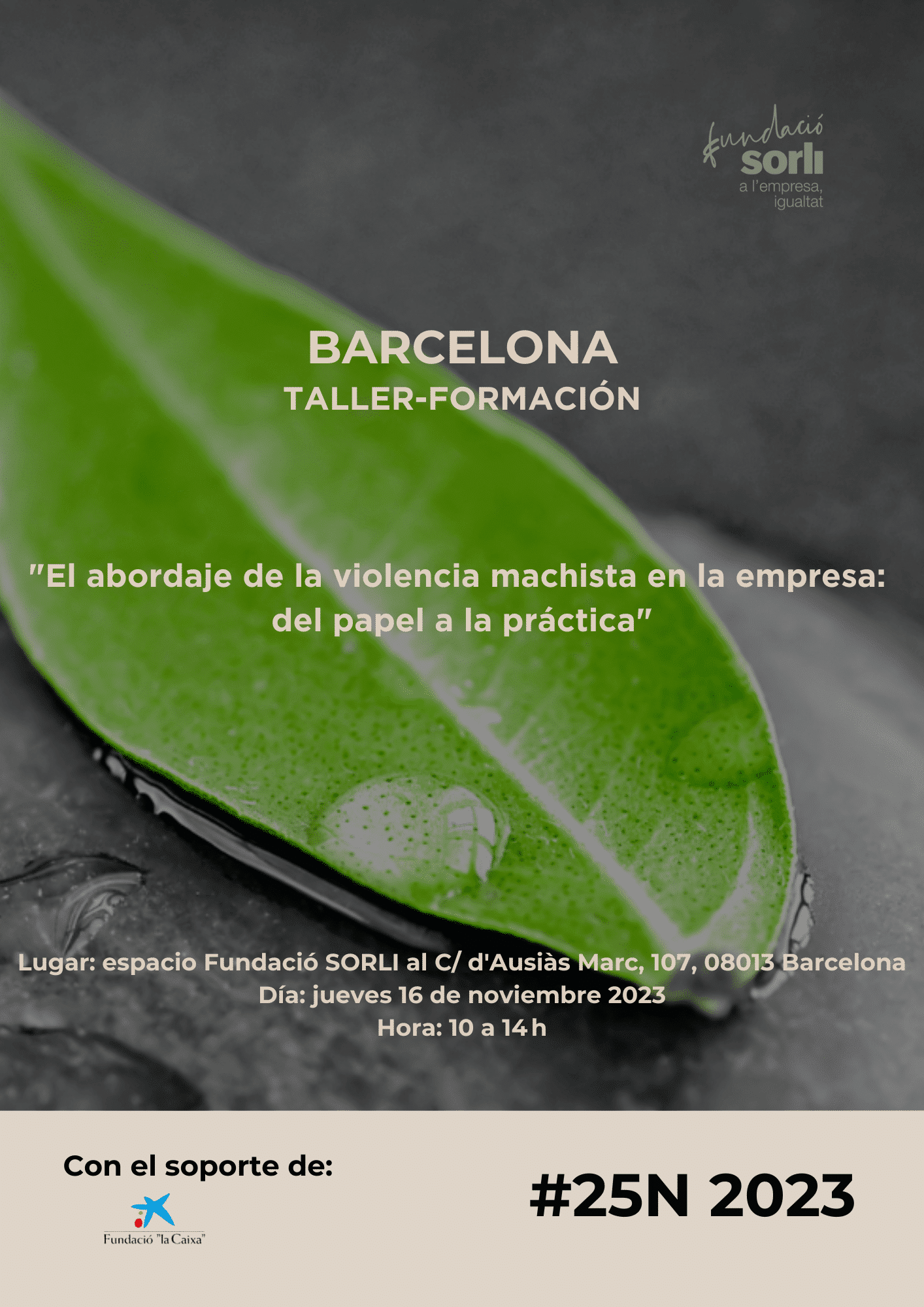 Taller-Formación: “El abordaje de la violencia machista en la empresa: del papel a la práctica”